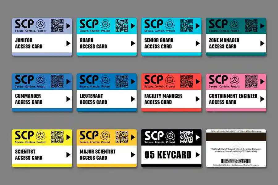 Картки SCP Secret Laboratory