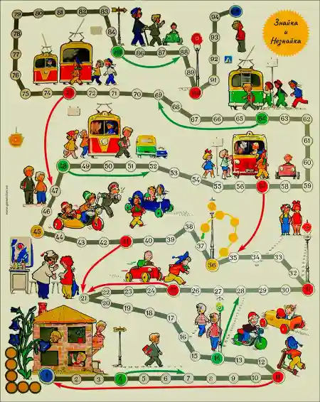 Знайко та Незнайко настільна гра
