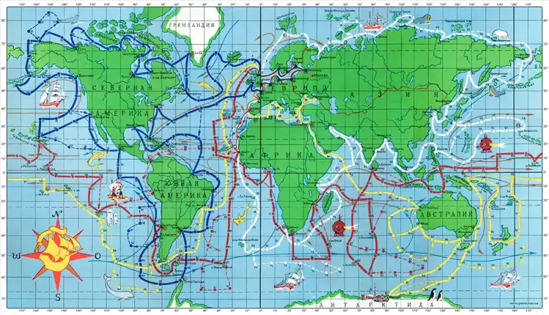 Морями та Океанами настільна гра