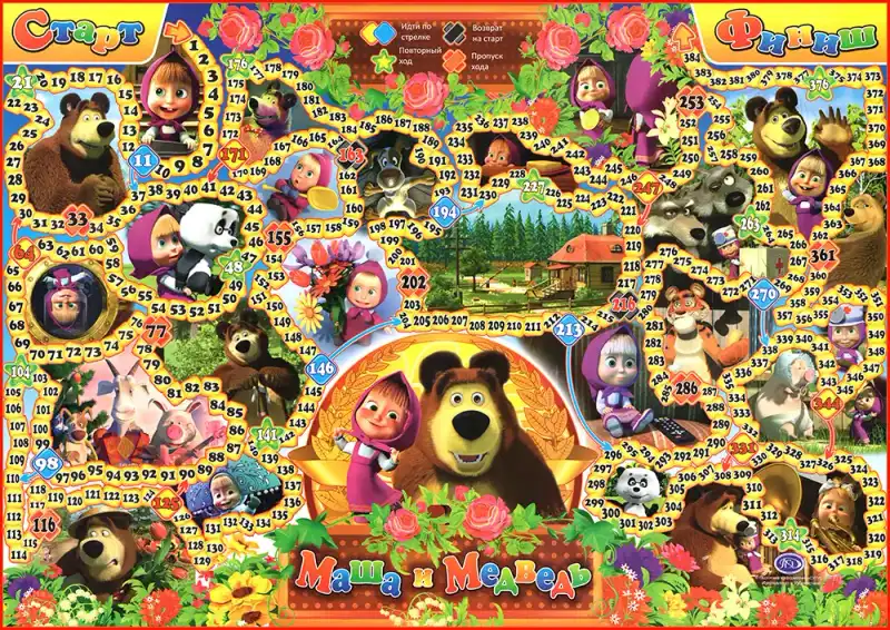 Маша та Ведмідь настільна гра