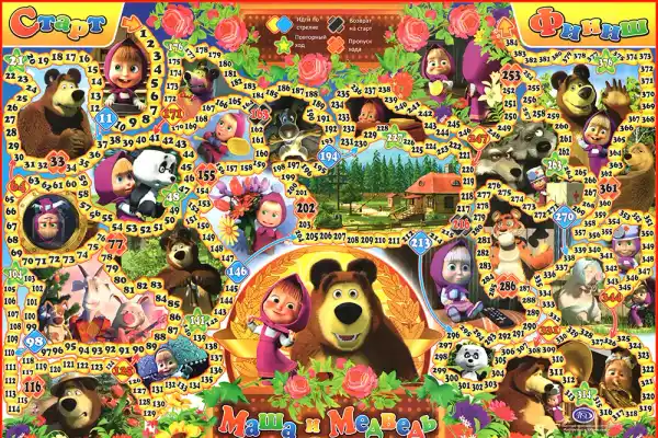 Маша та Ведмідь настільна гра