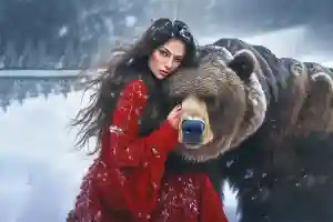 Мужчина и дикий зверь