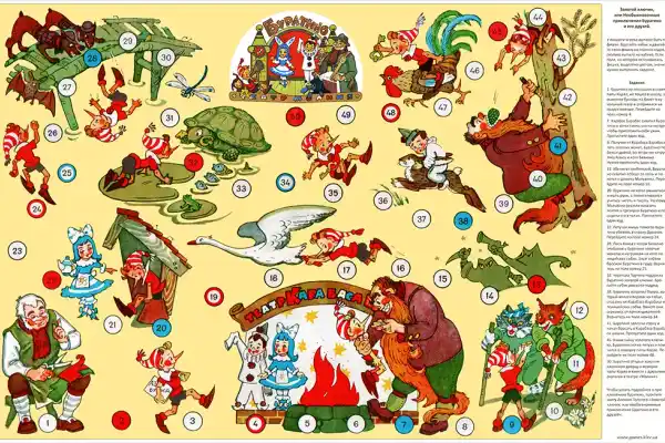 Золотий Ключик або Пригоди Буратіно настільна гра