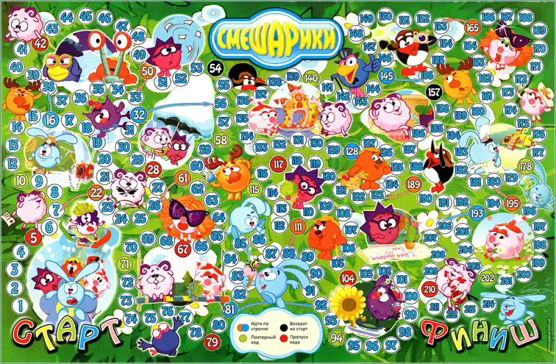 Смешарики настольная игра