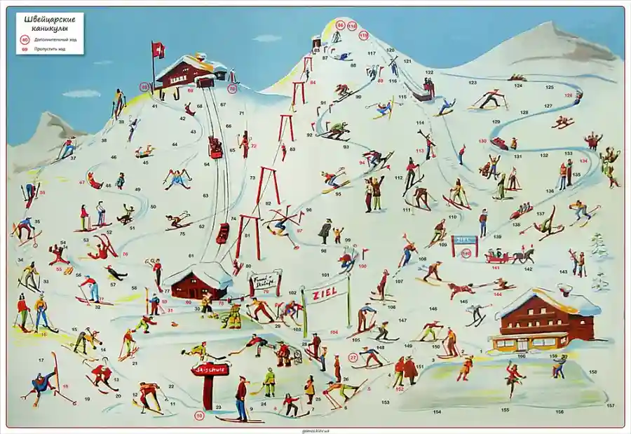 Швейцарские каникулы настольная игра