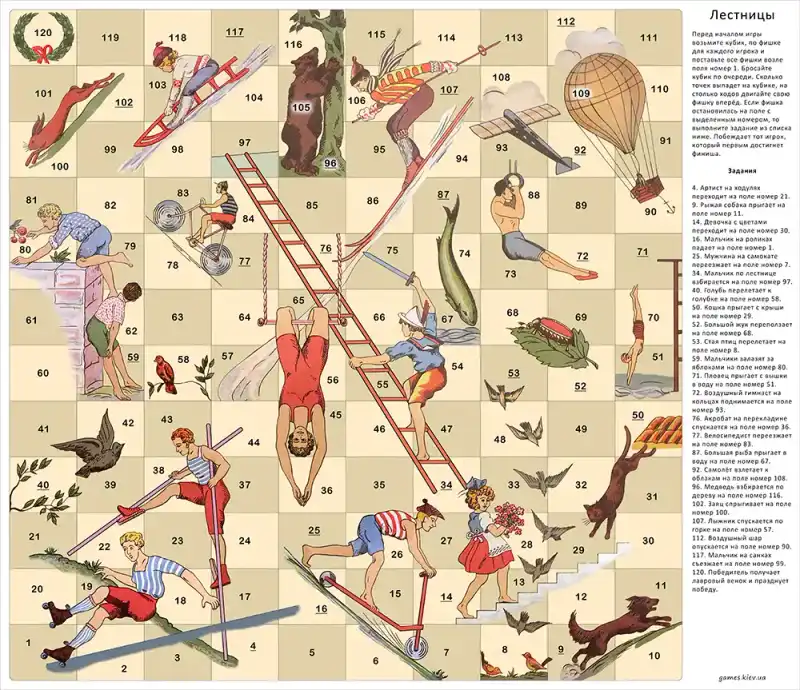 Лестницы настольная игра