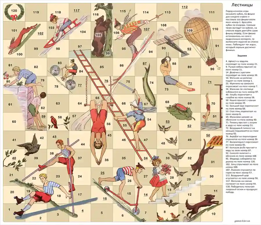 Лестницы настольная игра